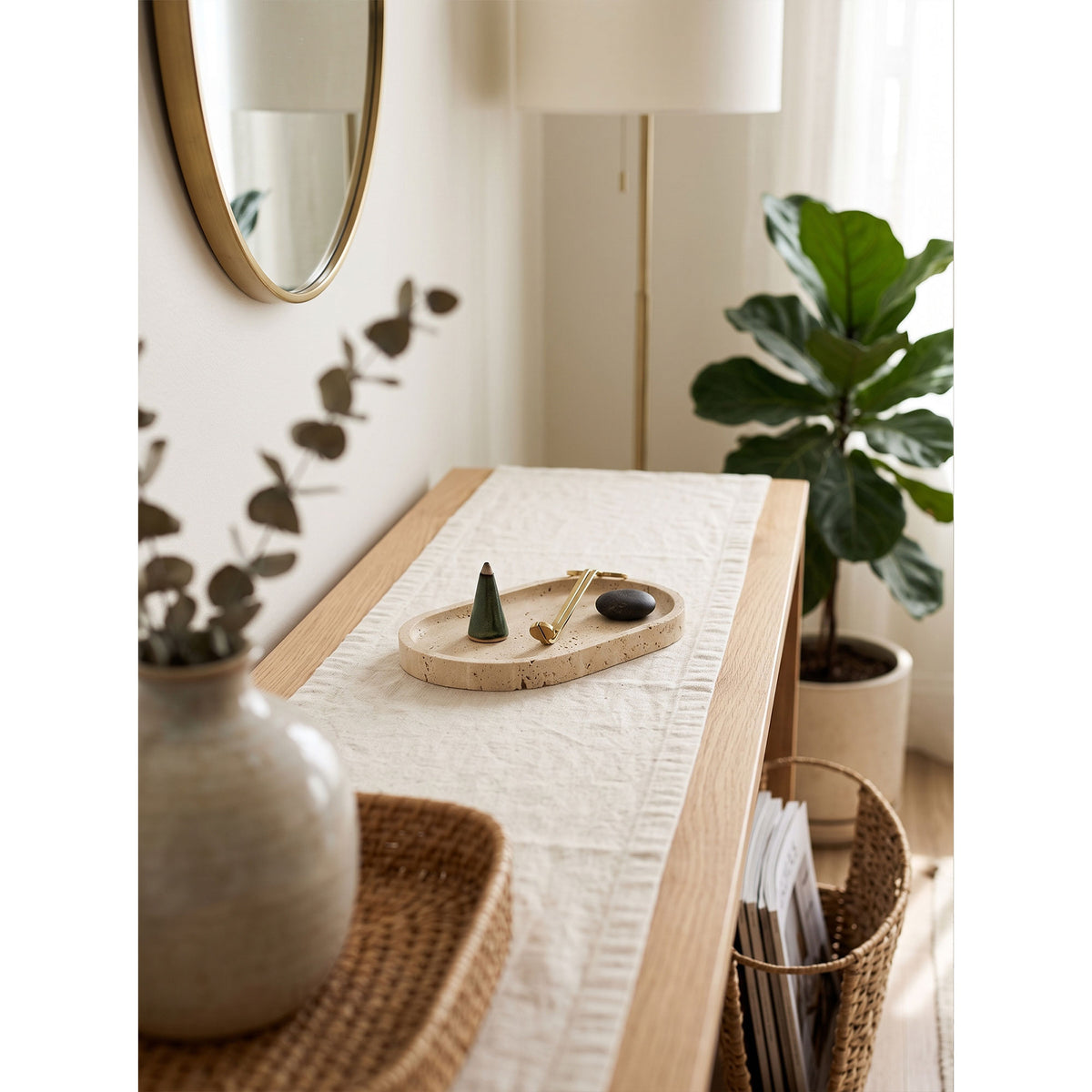 Sahara Travertine Tray