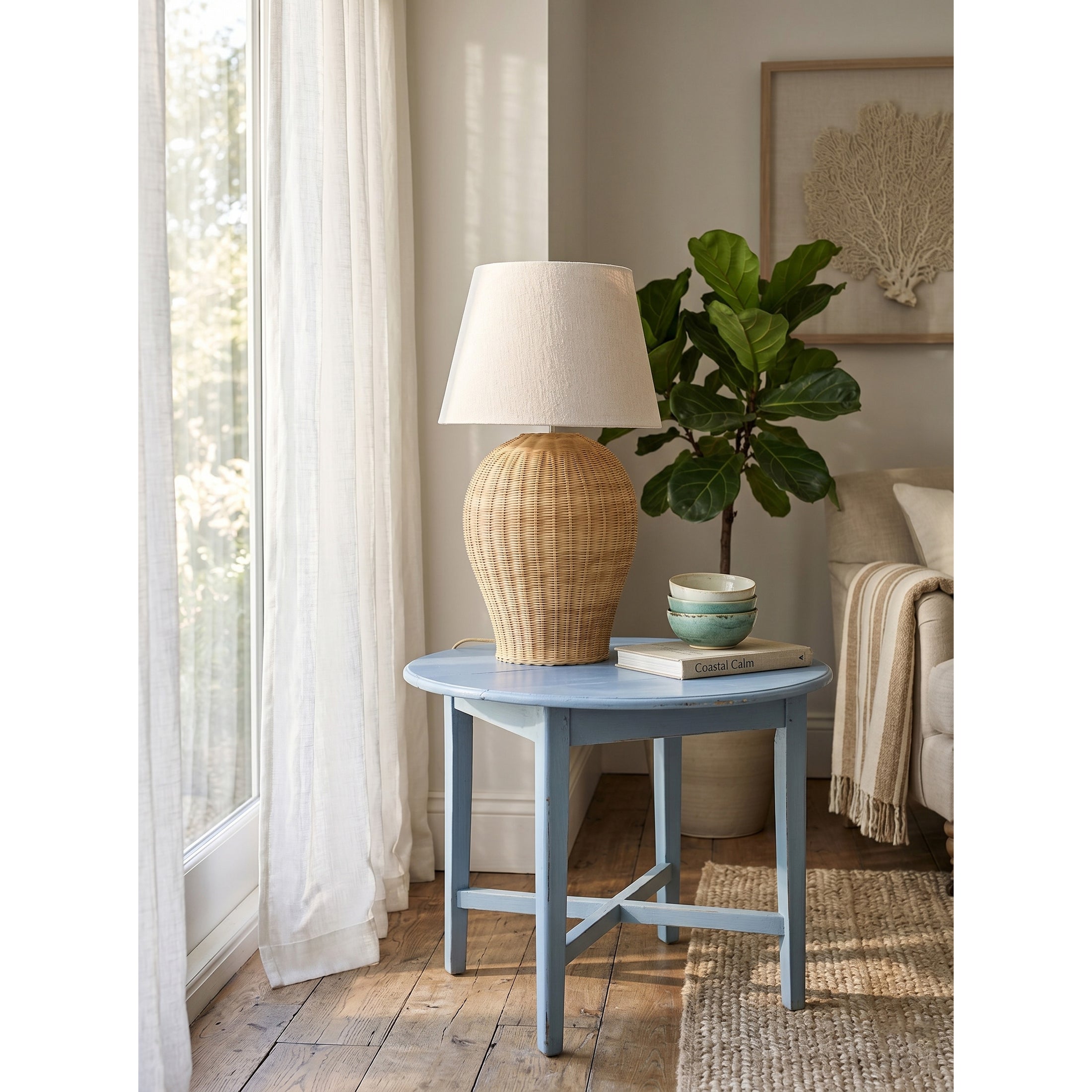 Saona Rattan Table Lamp