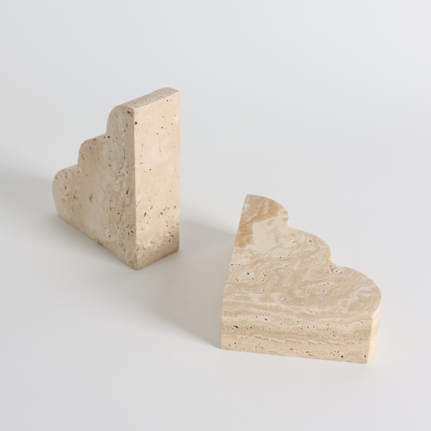 Scala Travertine Bookends