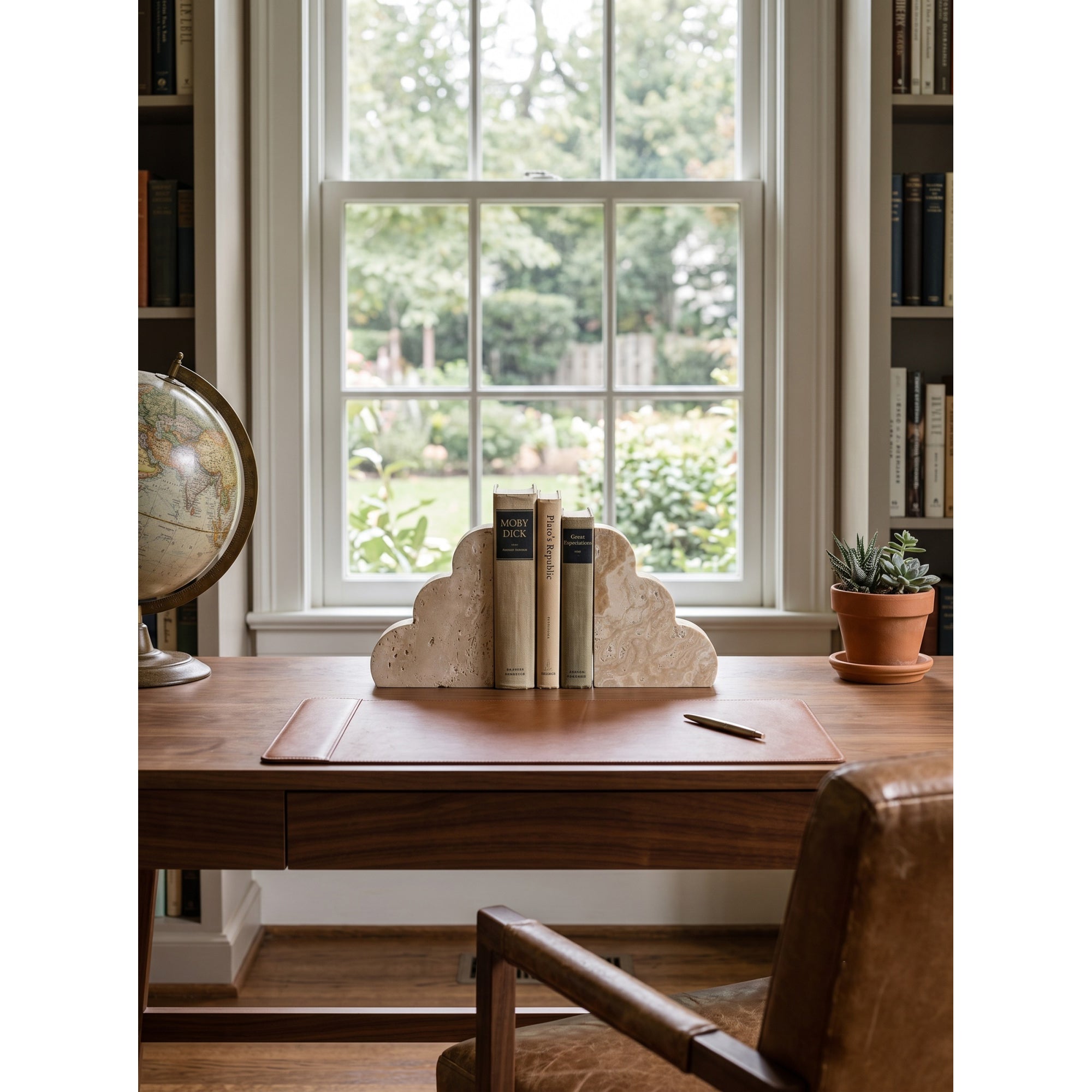 Scala Travertine Bookends