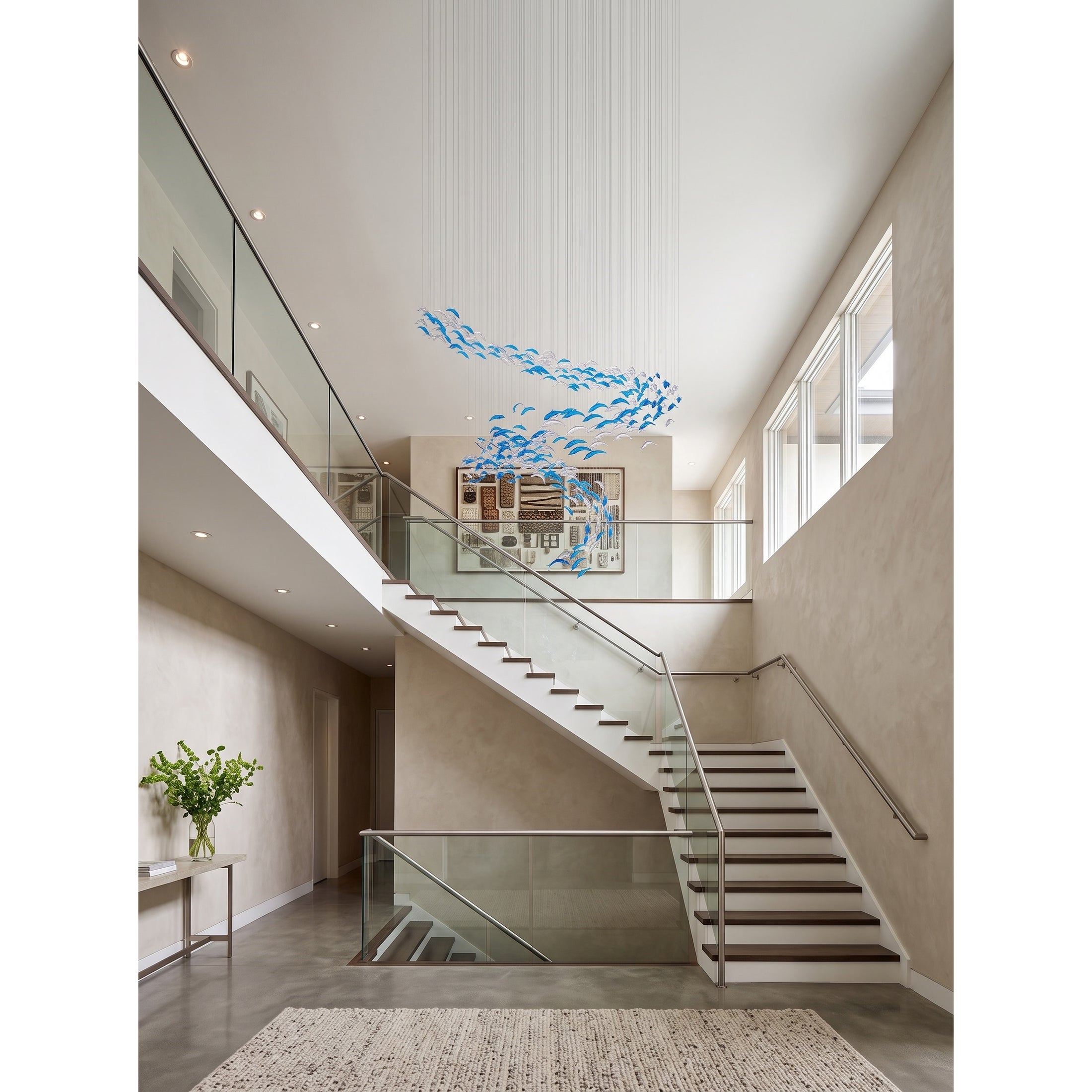 Schole Glass Fish Chandelier