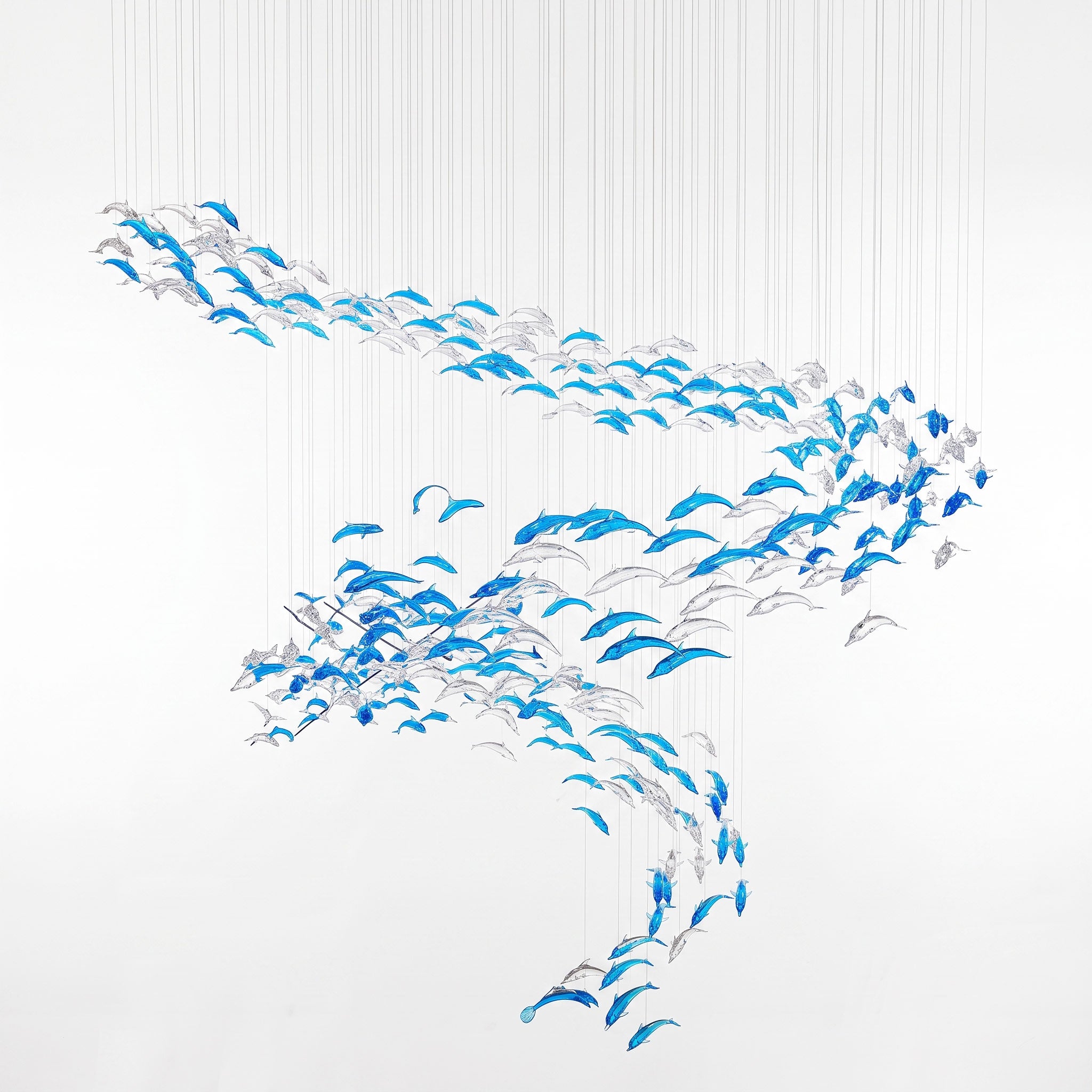 Schole Glass Fish Chandelier