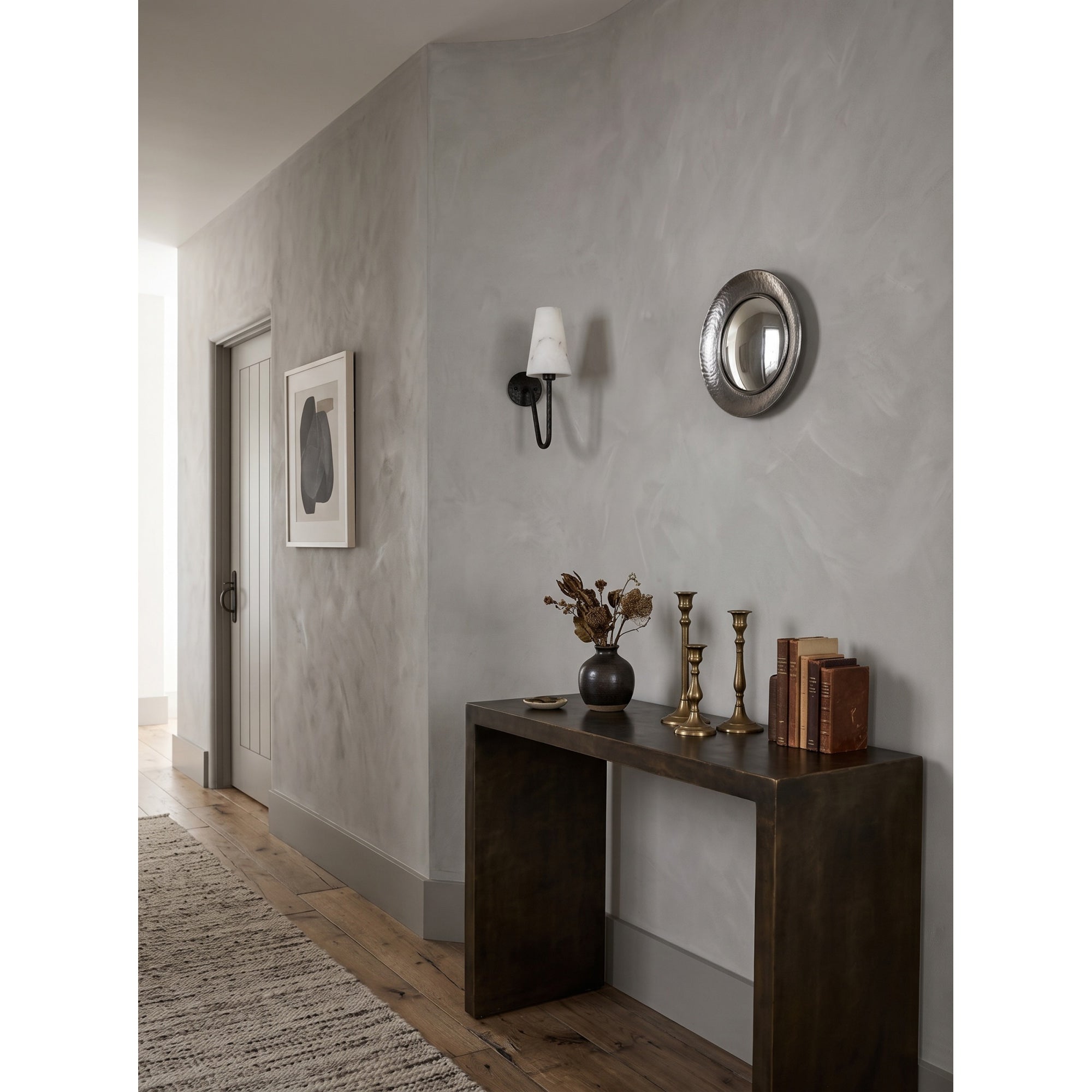 Scoop Alabaster Wall Sconce
