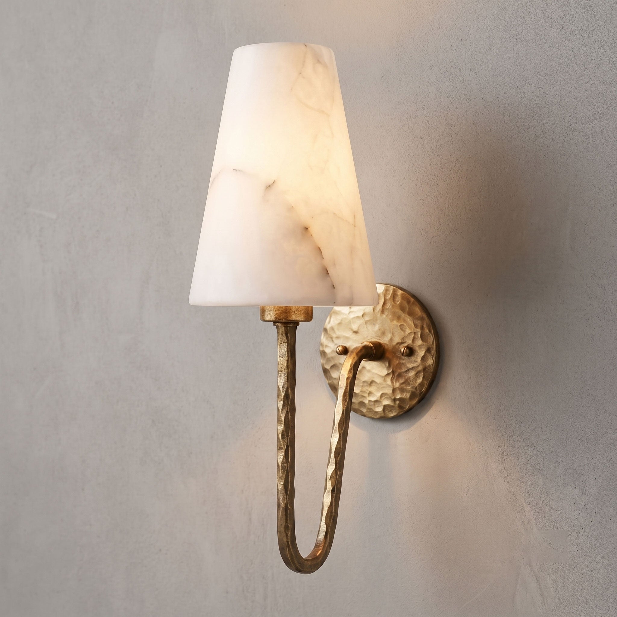 Scoop Alabaster Wall Sconce