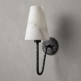 Load image into Gallery viewer, Scoop Alabaster Wall Sconce
