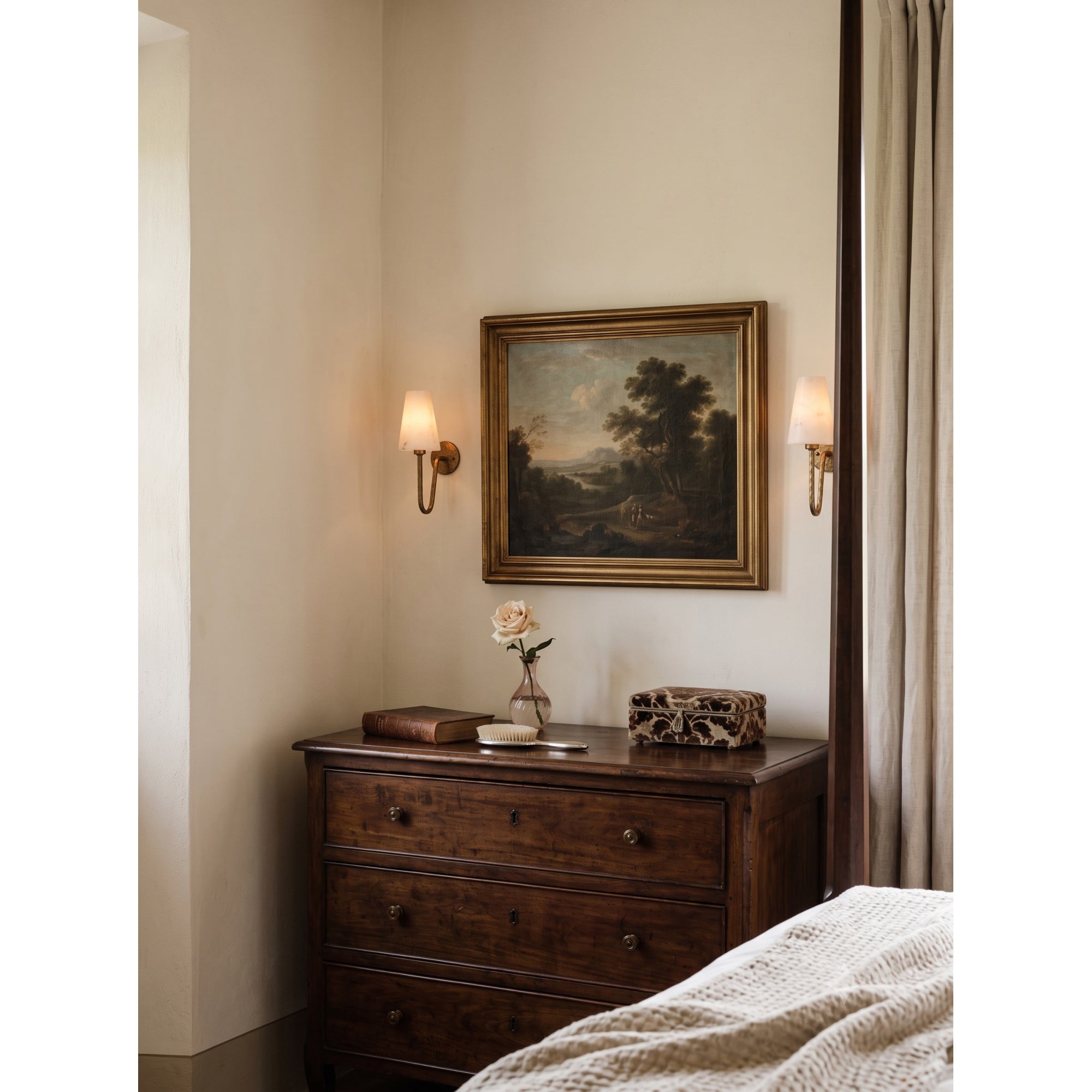 Scoop Alabaster Wall Sconce