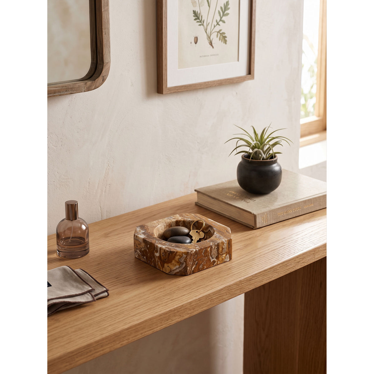 Sedona Hexagonal Marble Catchall Dish
