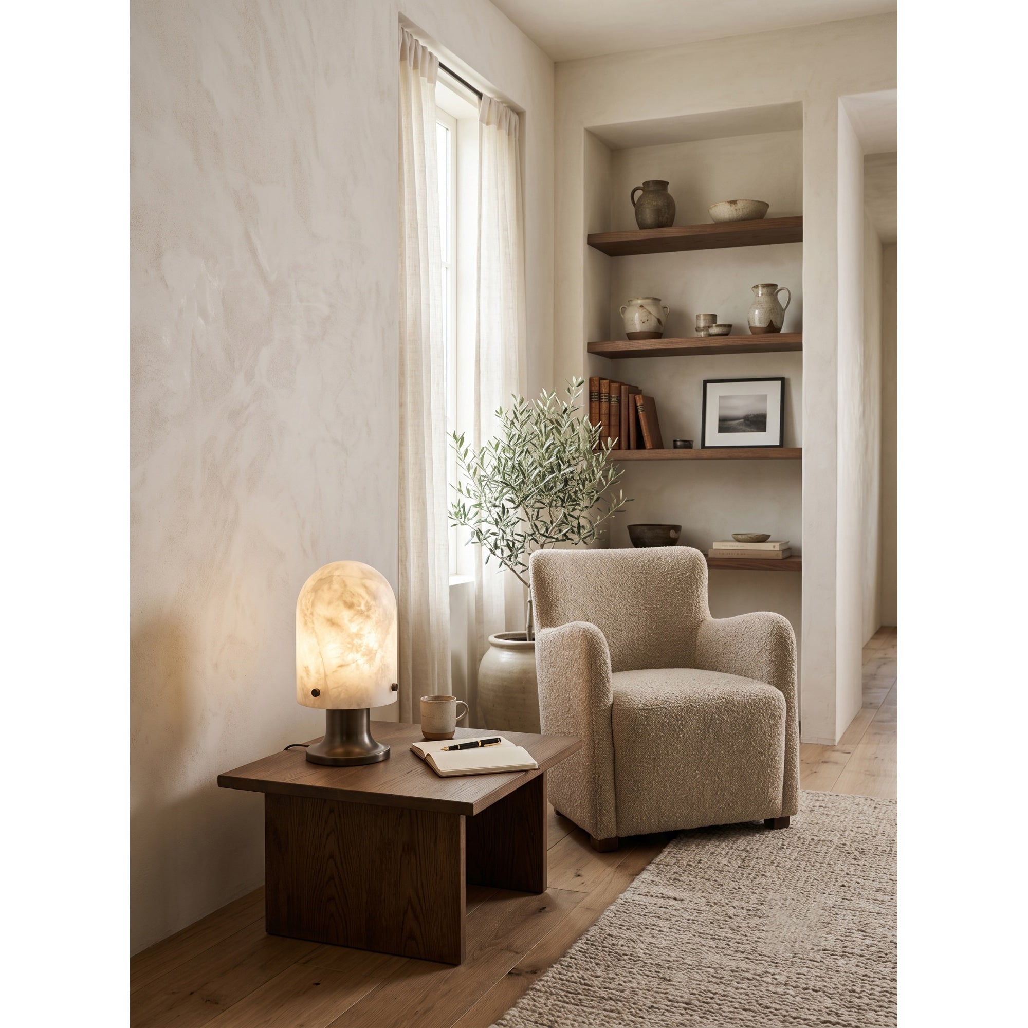 Seine Alabaster Table Lamp