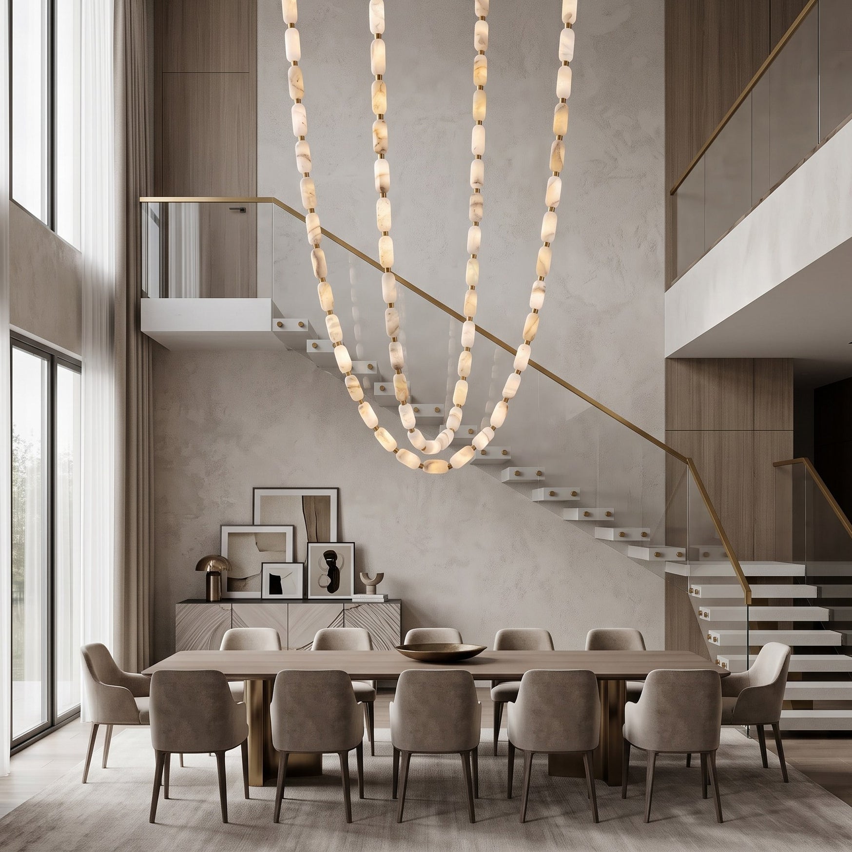 Seravelle Alabaster Chandelier