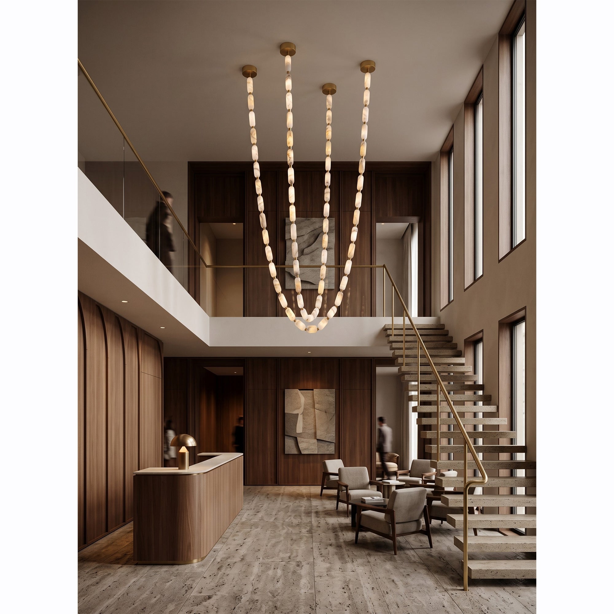 Seravelle Alabaster Chandelier