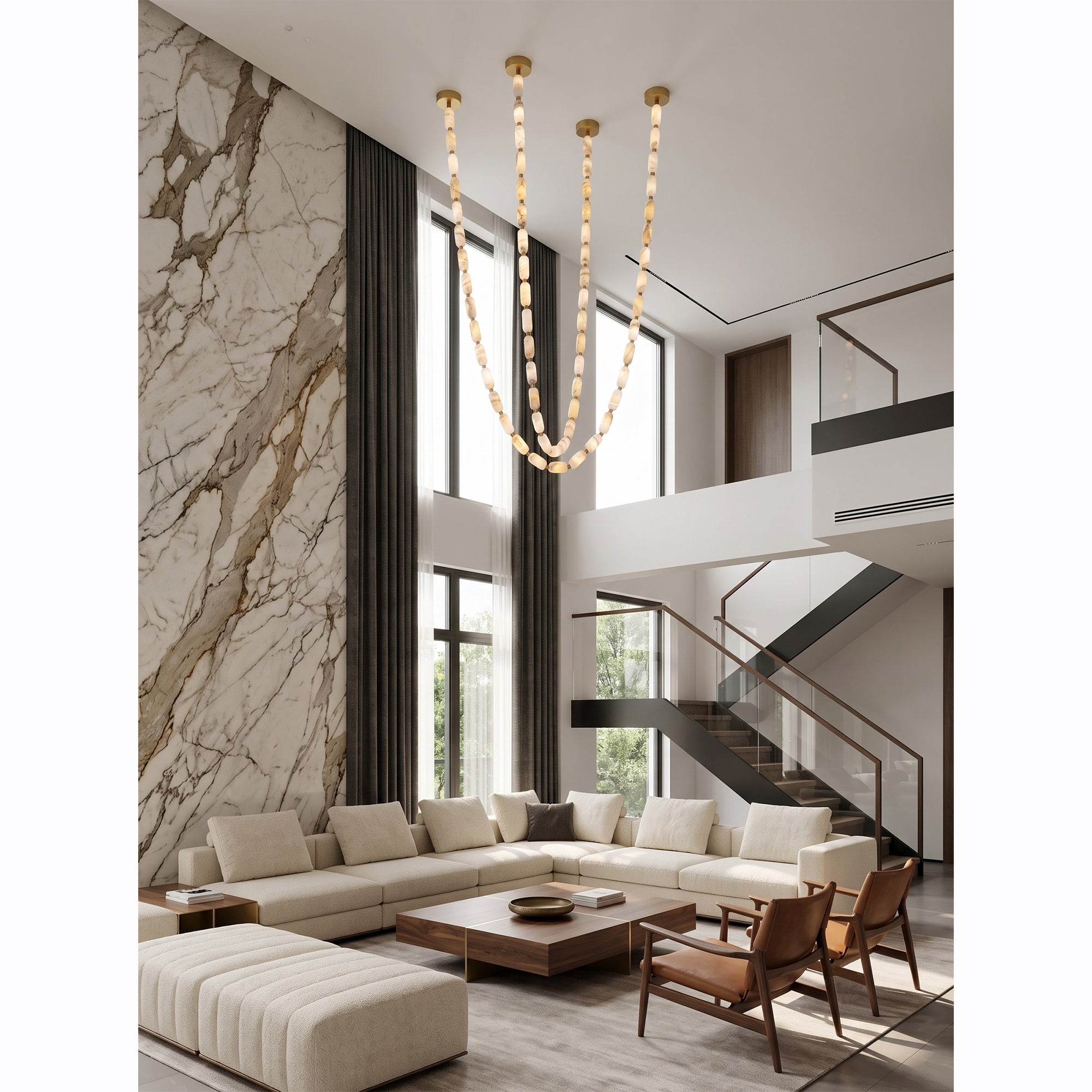 Seravelle Alabaster Chandelier