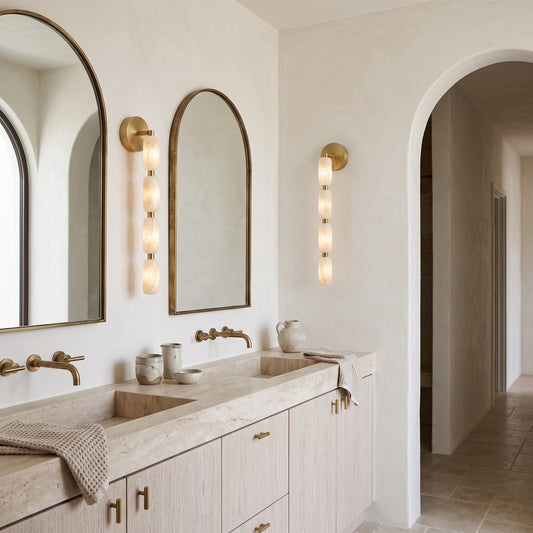 Seravelle Alabaster Wall Sconce