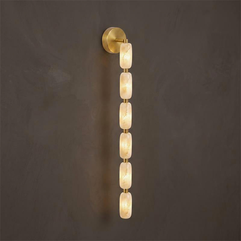 Seravelle Alabaster Wall Sconce