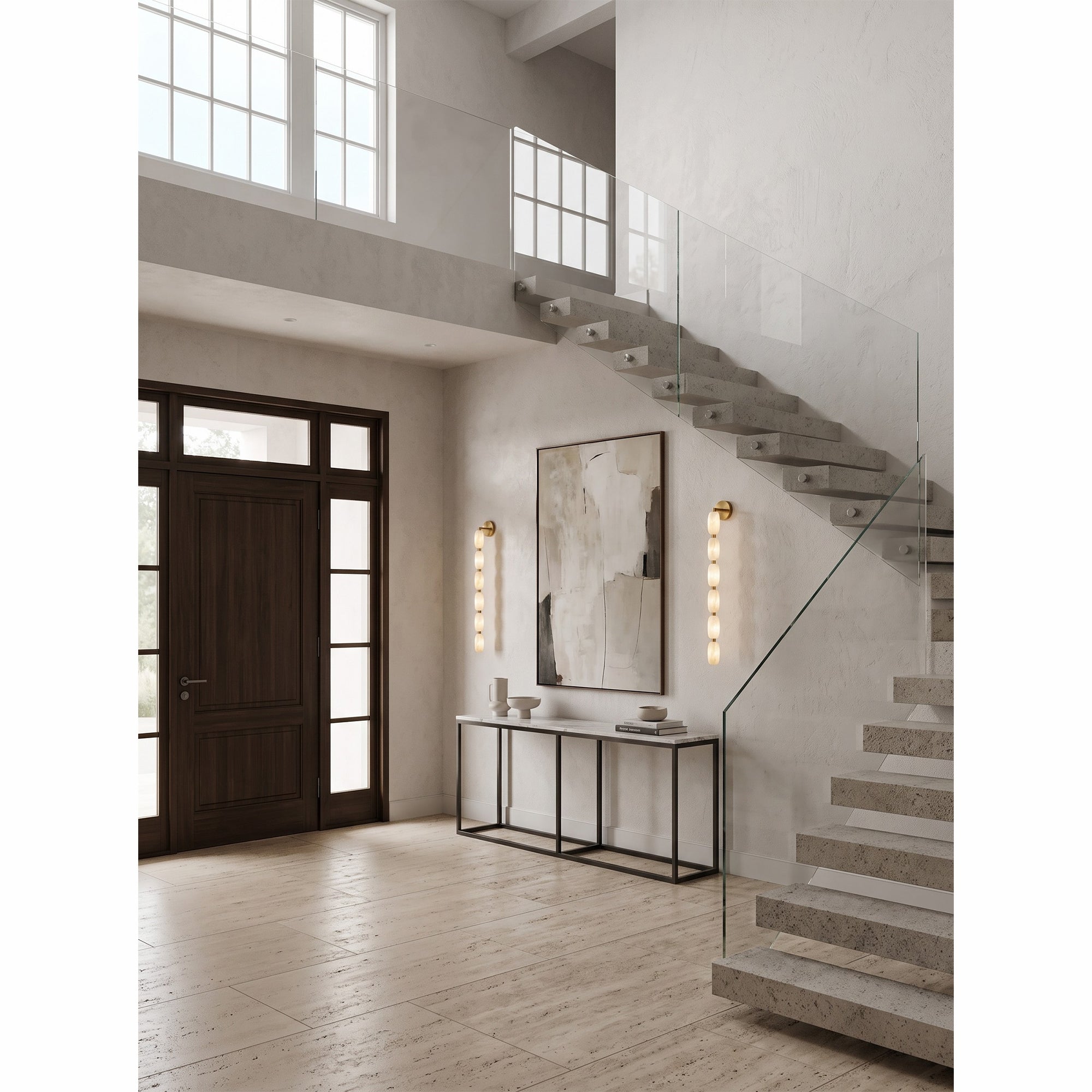 Seravelle Alabaster Wall Sconce