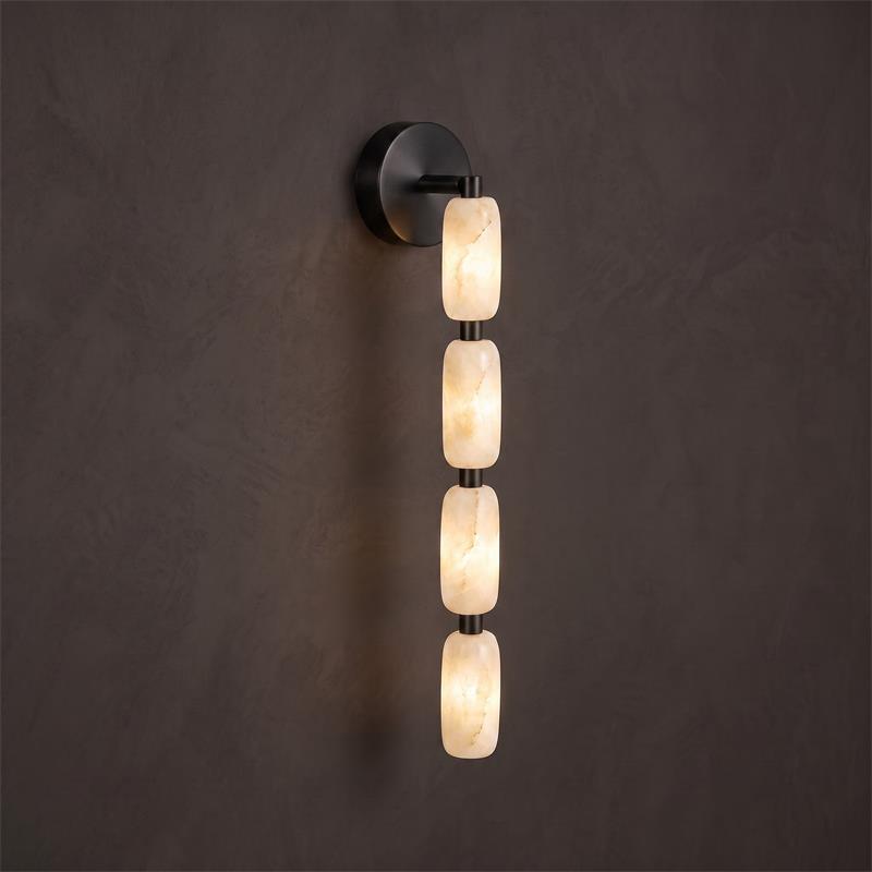 Seravelle Alabaster Wall Sconce