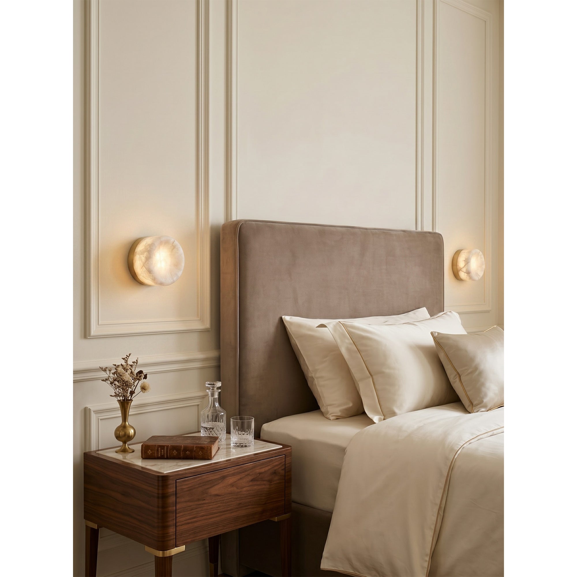 Shadow Ring Alabaster Wall Sconce