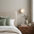 Load image into Gallery viewer, Shadow Ring Alabaster Wall Sconce
