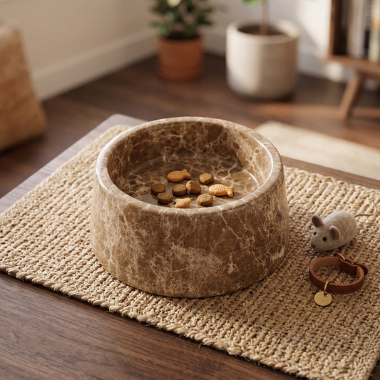 Sierra Marble Pet Bowl