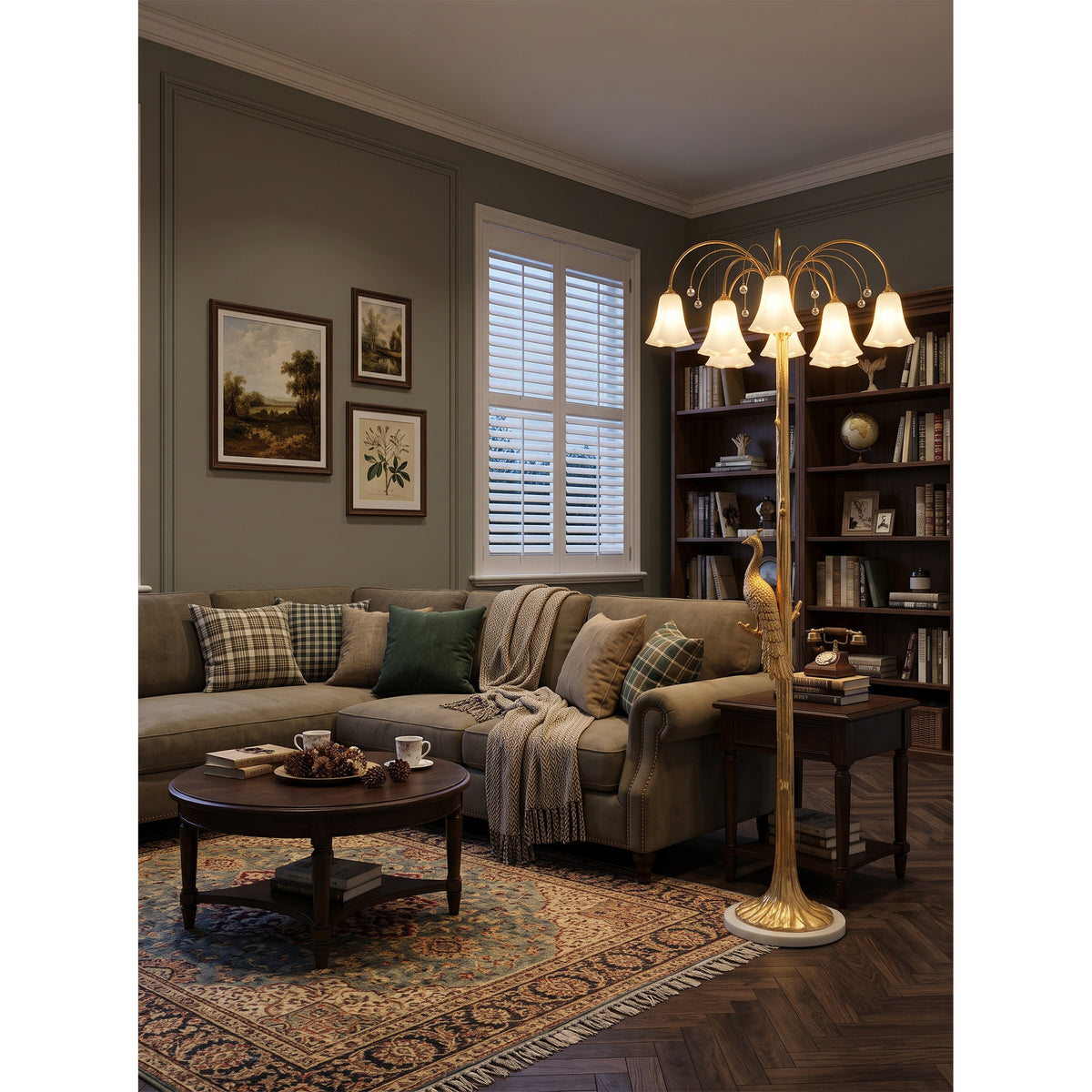 Sissinghurst Floral Floor Lamp
