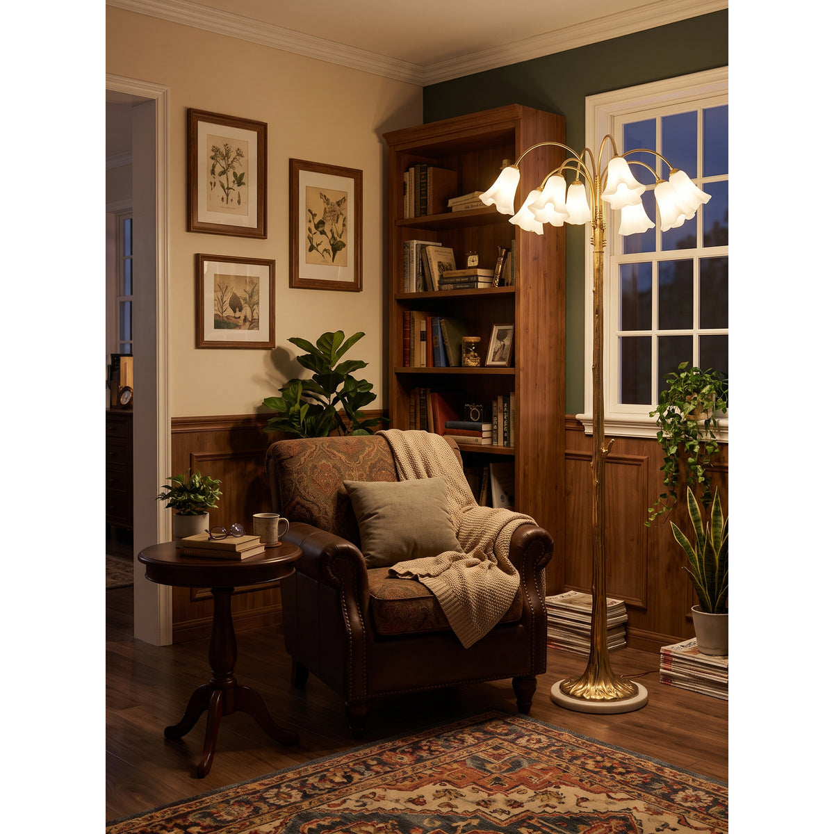 Sissinghurst Floral Floor Lamp