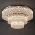 Load image into Gallery viewer, Snma Round Crystal Flush Mount Ceiling Light
