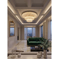 Load image into Gallery viewer, Snma Round Crystal Flush Mount Ceiling Light
