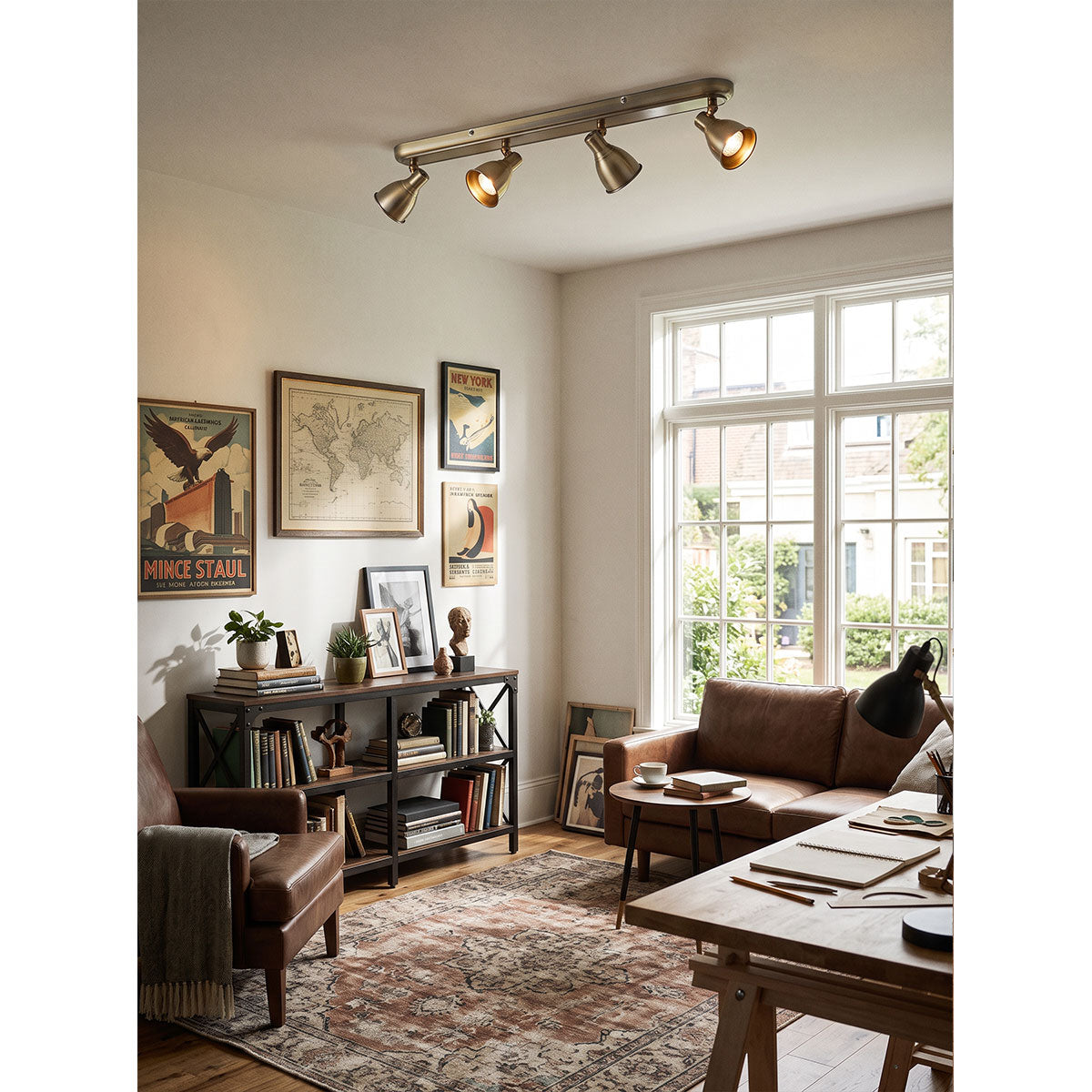 Soho Brass Multi-Directional Spotlight