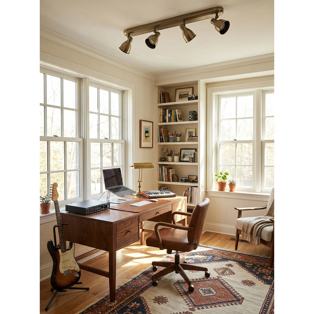 Soho Brass Multi-Directional Spotlight