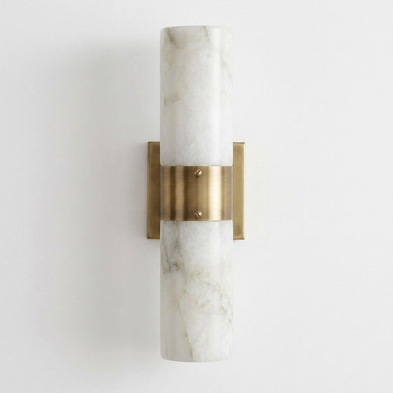 Soleil Fluted Alabaster Wall Sconce