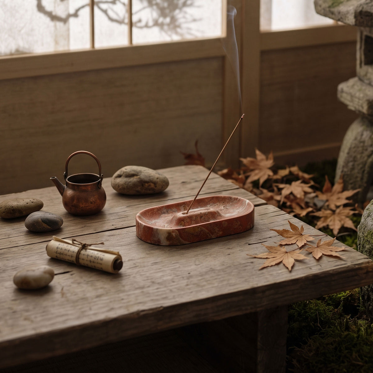 Solstice Stone Incense Tray