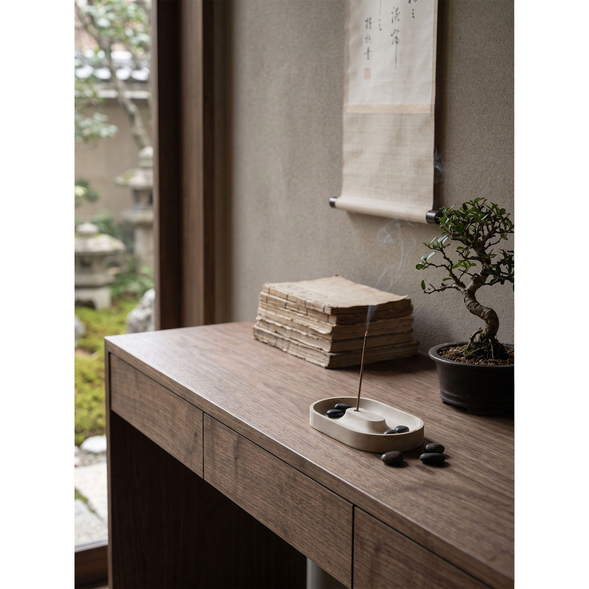 Solstice Stone Incense Tray