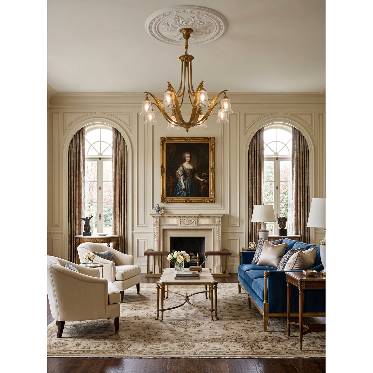 Somerset Glass Chandelier