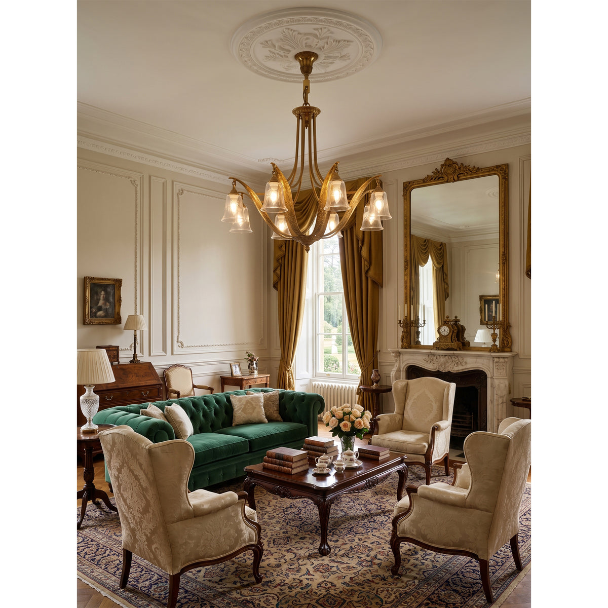 Somerset Glass Chandelier