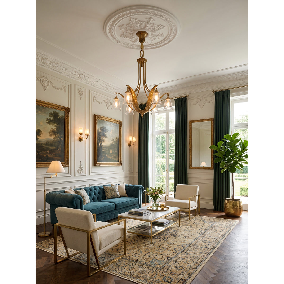 Somerset Glass Chandelier