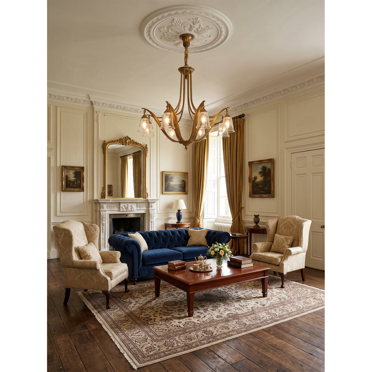 Somerset Glass Chandelier