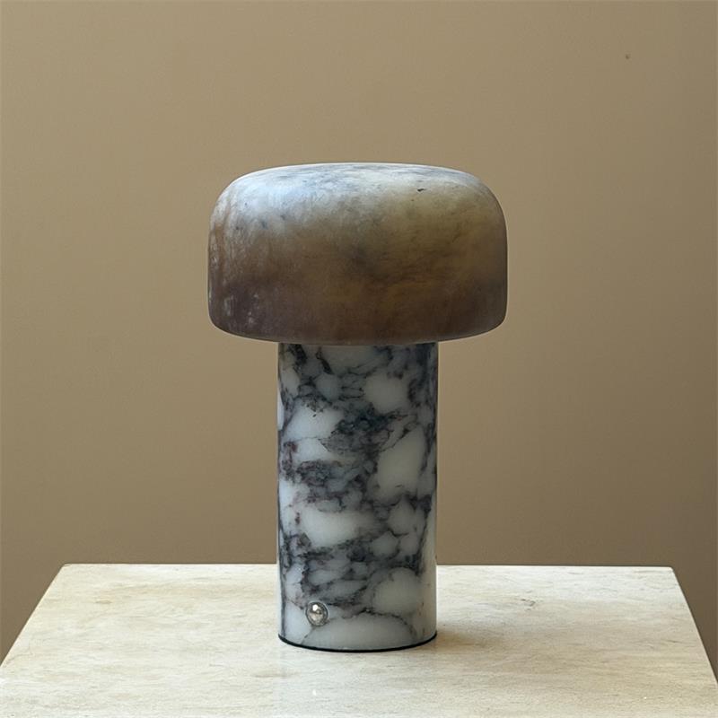 Sorvane Marble Alabaster Table Lamp (Built-in Battery)