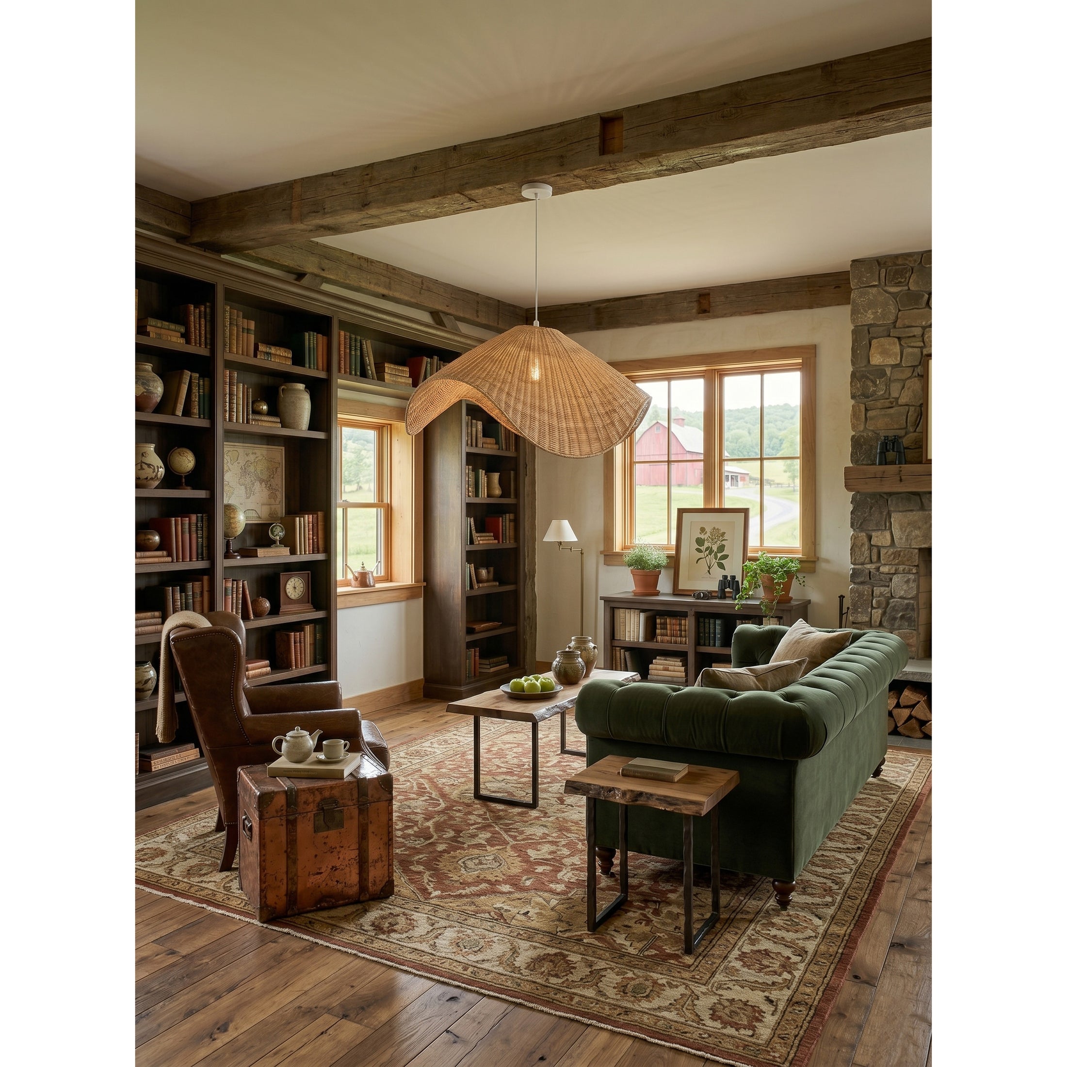 Spence Rattan Pendant Lamp