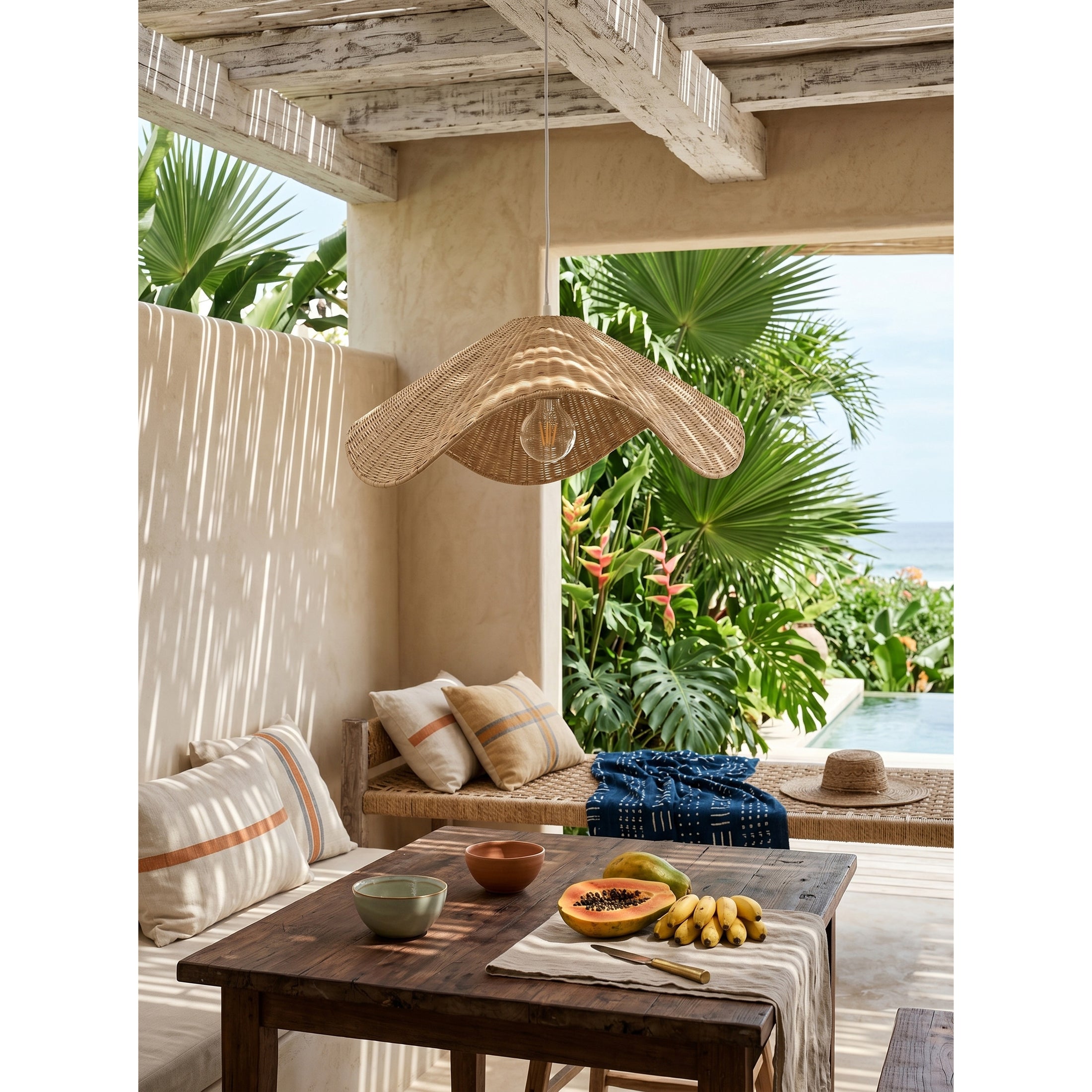 Spence Rattan Pendant Lamp
