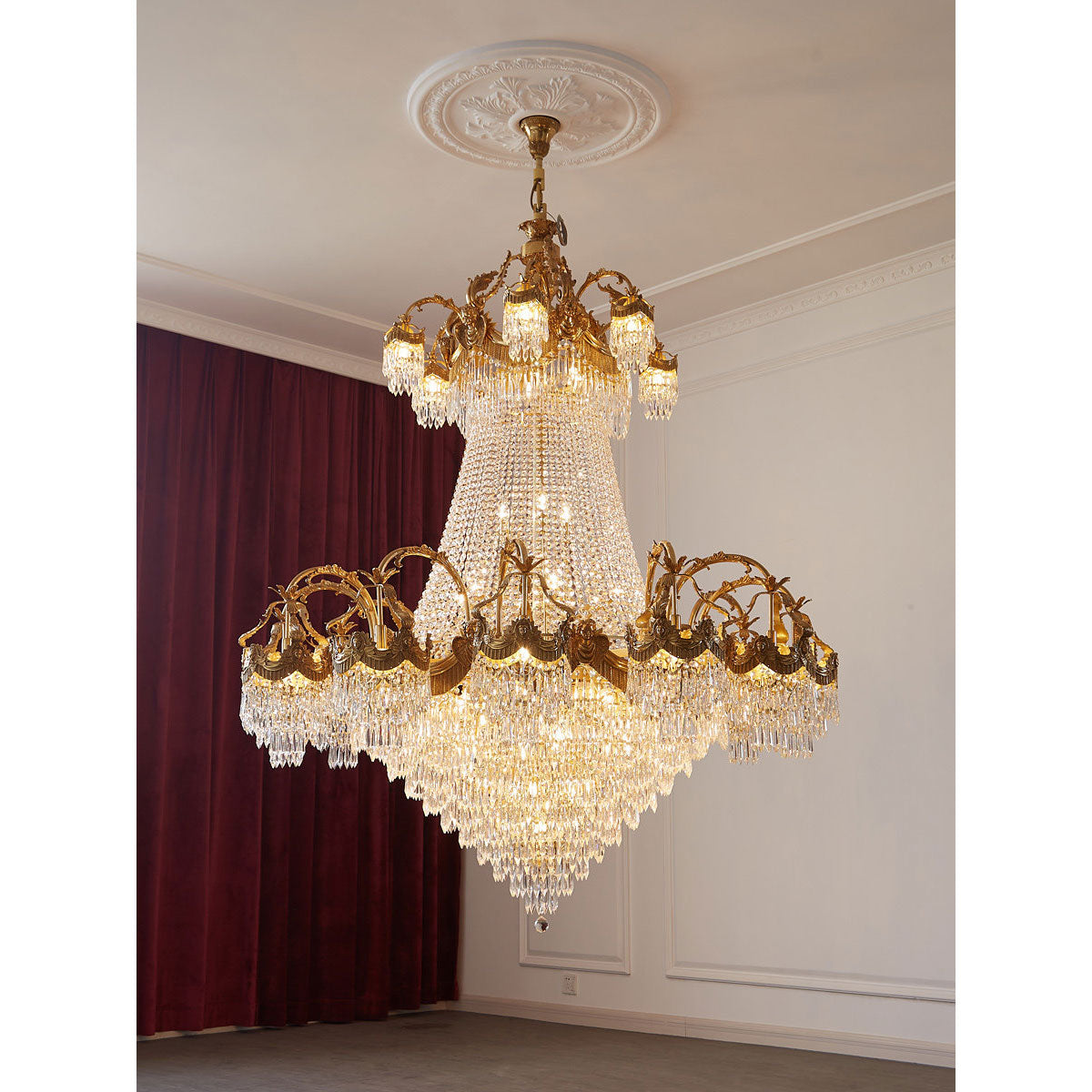 Stained Crystal Chandelier