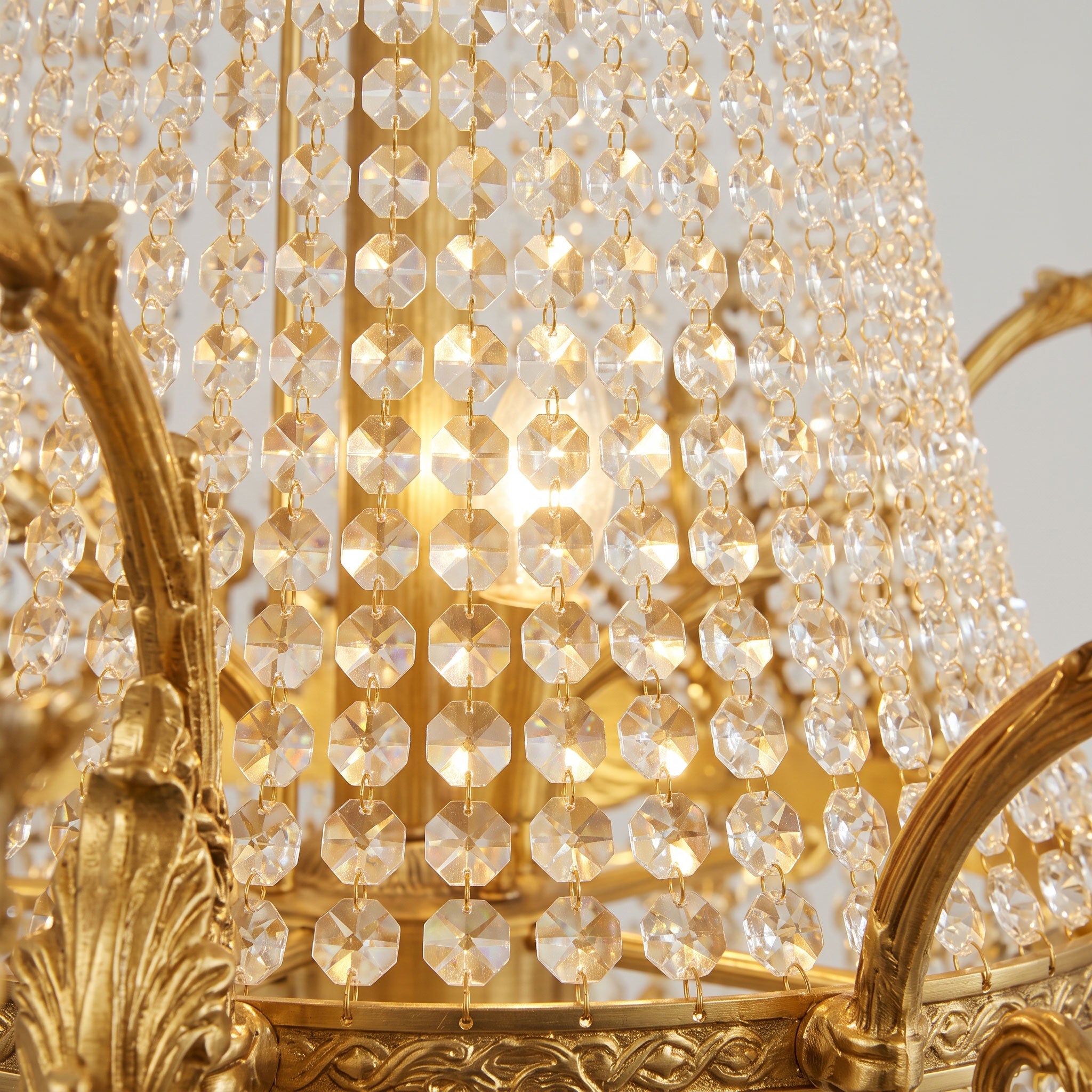 Stained Crystal Chandelier