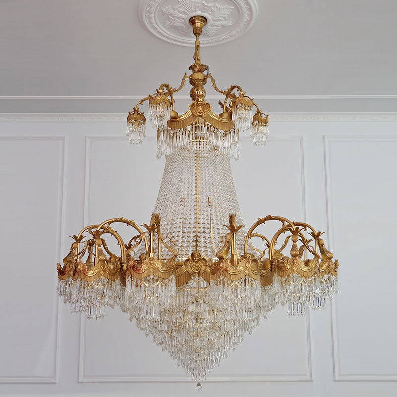 Stained Crystal Chandelier