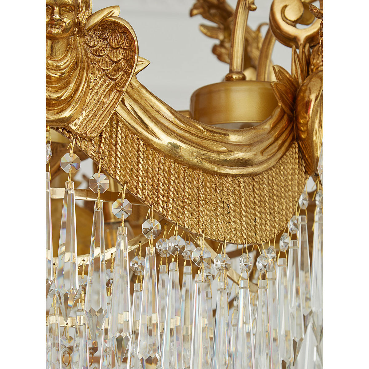 Stained Crystal Chandelier
