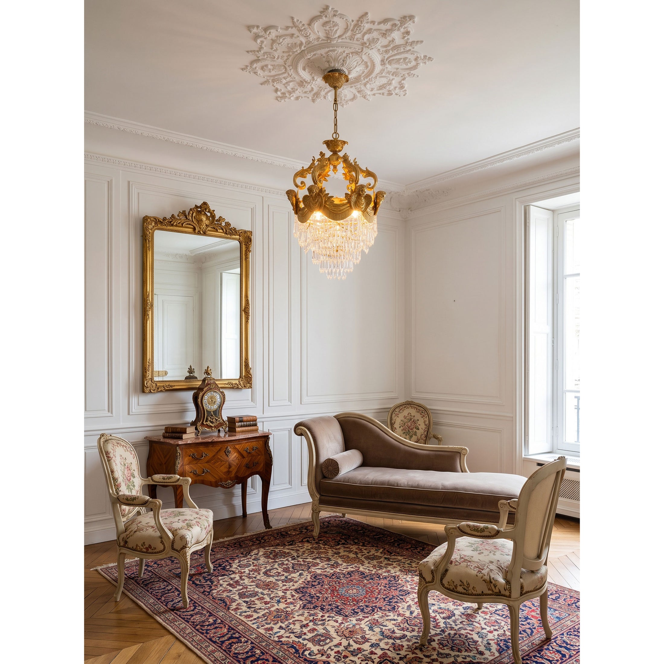 Stained Crystal Pendant Lamp