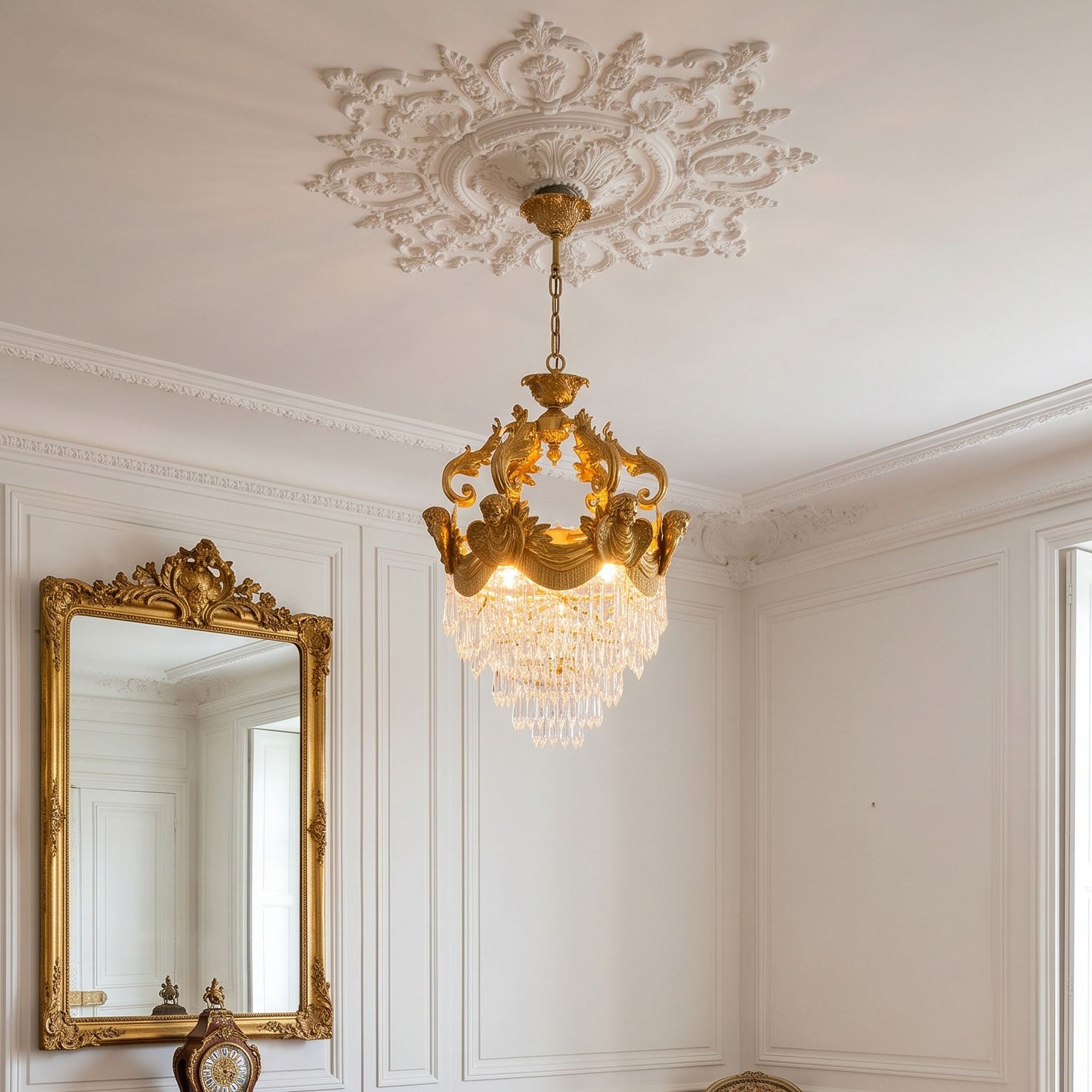 Stained Crystal Pendant Lamp