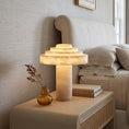 Load image into Gallery viewer, Stratelle Alabaster Table Lamp
