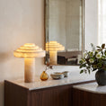 Load image into Gallery viewer, Stratelle Alabaster Table Lamp
