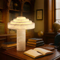 Load image into Gallery viewer, Stratelle Alabaster Table Lamp
