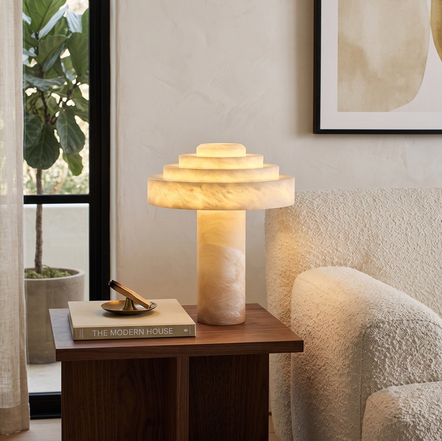Stratelle Alabaster Table Lamp