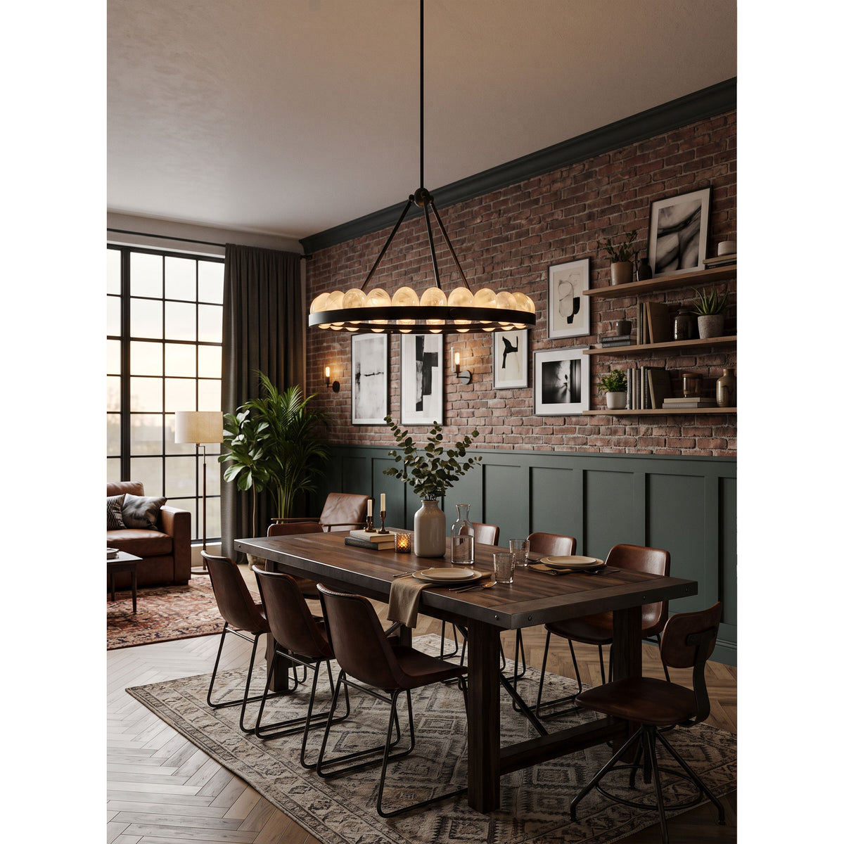 Lustre Suter em Alabastro