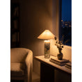Load image into Gallery viewer, Tall Floral Marble Table Lamp
